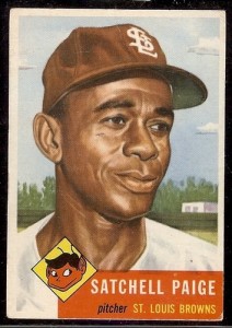 53 Topps card - the legendary Satchell Paige